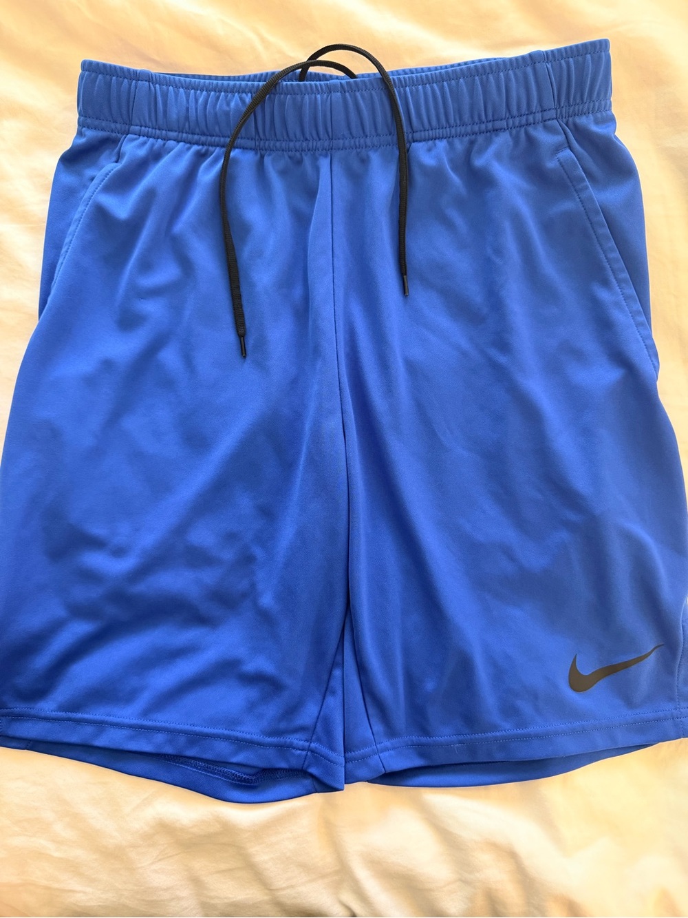 Nike Royal Blue Men’s Athletic Shorts with Black Drawstring